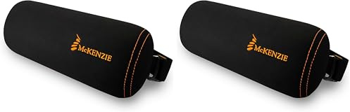 OPTP The Original McKenzie Signature Lumbar Roll – Premium Made Lumbar Pillow, Firm Lower Back Support for Chair and Lumbar Support for Car - for Improved Posture and Support (Pack of 2)