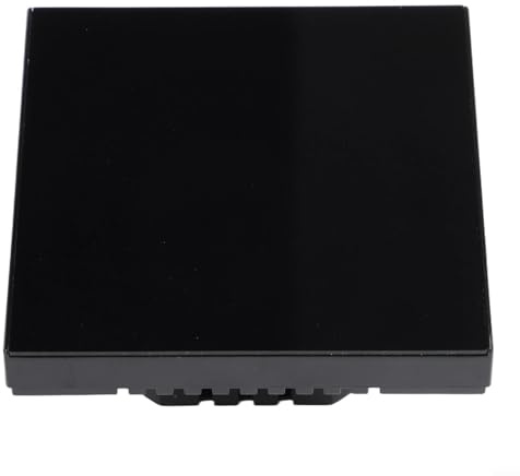 Termostato WiFi programable para el hogar para sistemas de calefacción con interfaz de pantalla táctil y compatibilidad para suelo eléctrico para calefacción y uso de calderas (Black-WiFire