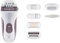 Rowenta Skin Respect EP8060F0 - Sin cable y utilizable bajo el agua, 24 pinzas con cabezal exfoliante y rasurador, accesorio para axilas, cabezal de recorte con cepillo limpiador y neceser