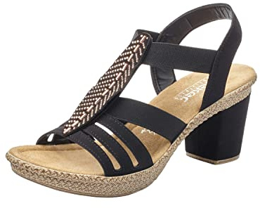 Sandaler, svart, 38 EU