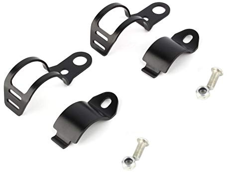 Entatial Blinker Halter, Simson S51 Blinkerhalter, Halterungen für Scheinwerferhalterung Halterung für Motorradblinker 30-43 mm Gabelwechselklemmen Schwarz HNH-Halterungen
