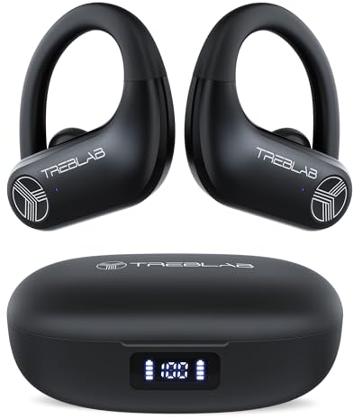 TREBLAB X3-Pro Earbuds Wireless Bluetooth, Earhook IPX5 11H Powerbank