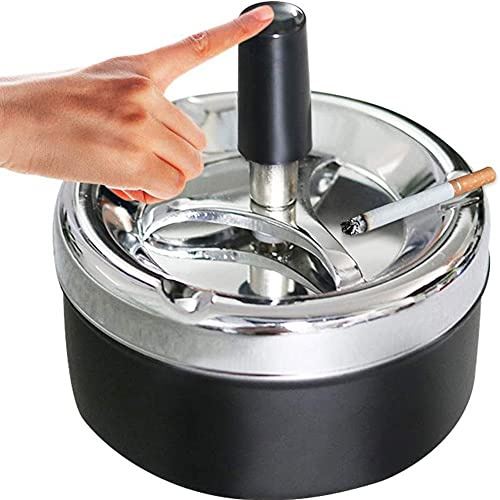 HSHHJSH 1 Stück Aschenbecher Drehaschenbecher Drehaschenbecher Winddicht Presse Home Smoker Hotel Büro Aschenbecher Push Down Aschenbecher Mit Deckel