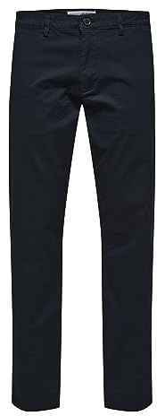 SELECTED HOMME Male Chino 175 Slim Fit Flex, Mörk safir, 32W / 32L