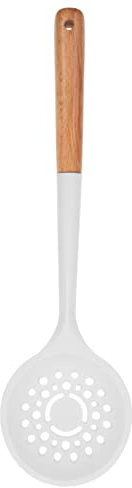 Kichvoe Cucchiaio Filtrante Silicone Multiuso Per Cottura Scolapasta Leggero e Utensile Da Cucina Antiaderente Per Pasta e Frutta Facile Da Pulire e Riporre