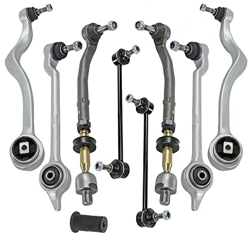 ATEC Germany 2x Brazo de control del eje delantero inferior delantero, 2x Brazo de control, 2x barra de acoplamiento BMW Serie 1 (E81)(E87)(E88)(E82), Serie 3 (E90)(E93)(E92)(E91), X1 (E84)
