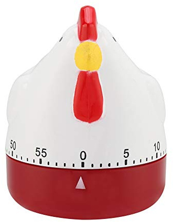 Tbest Kitchen Cooking Alarm, Chicken Timer Mechanical Clock for Home Decor Timing Reminder Egg Timers in Shape of Chicken, Norpro Chicken Timer, Chicken Cook Timer, Chicken Baking Tim