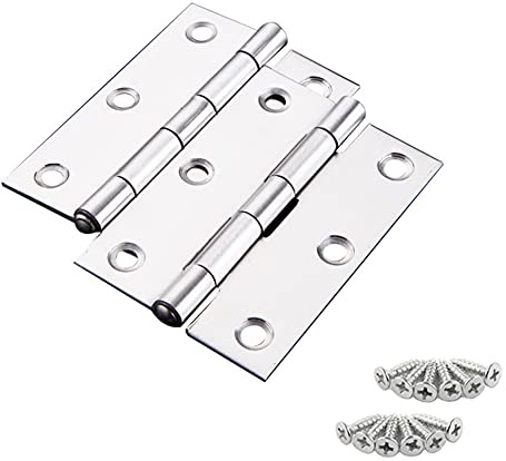 Medsuo 2 PCS Door Hinges, 3 Inch Stainless Steel Folding Butt Hinges