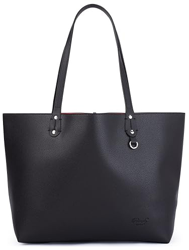Princely London Shopper Lena – Stilvoller und Extrem Robuster Mittelgroßer Shopper aus Hochwertigem Kunstleder für Damen, Perfekt für Alltag, Arbeit & Freizeit
