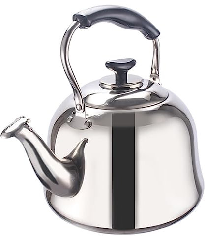 Bouilloire à Flûte Bouilloire pour Cuisinière Théière Bouilloire Sifflante En Acier Inoxydable Avec Poignée Anti-brûlure Adaptée À Tous Les Poêles Bouilloire Sifflante Théières pour Cuisinière (Color