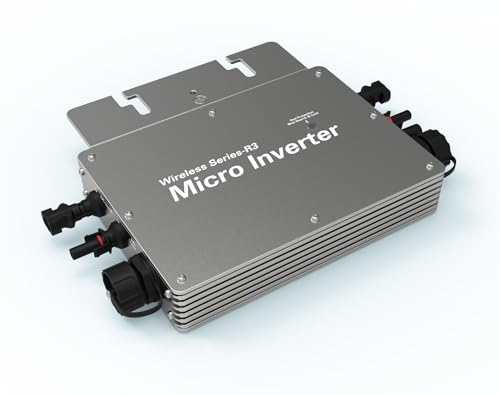 Intratec 800W Mikrowechselrichter mit MPPT, Balkonkraftwerk, WiFi, Cloud-Überwachung, IP65 wasserdicht, 230V/120V, 50/60Hz, Plug-and-Play, Überstrom- und Überspannungsschutz, -20°C bis +50°C