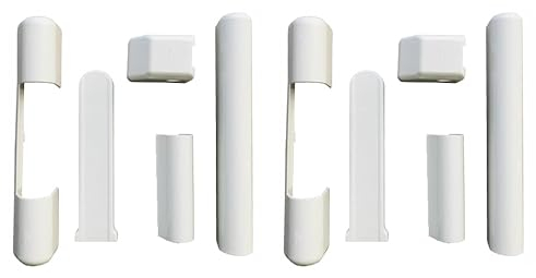 10pz - Coperture per cerniere compatibile ferramenta ROTO NT per finestre e porte finestre in pvc - BIANCO