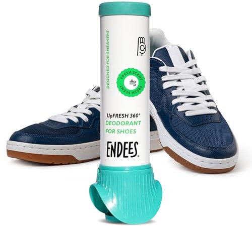 endees - UpFresh 360° Deodorante Spray per Scarpe (100ml) - Freschezza a Lunga Durata con Applicazione 360° - Spray che Neutralizza Odori -Set 1 Pezzi per Sport e Uso Giornaliero
