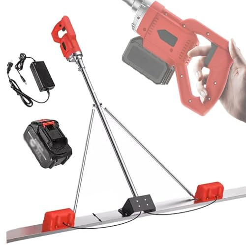 Elektrischer Estrich-Beton-Finishing-Vibrator, schnurlose Estrich-Zement-Finishing-Vibrationsmaschine, 1,8 m, batteriebetrieben, Betonoberflächen-Nivellierungsstampfer-Lineal(A)