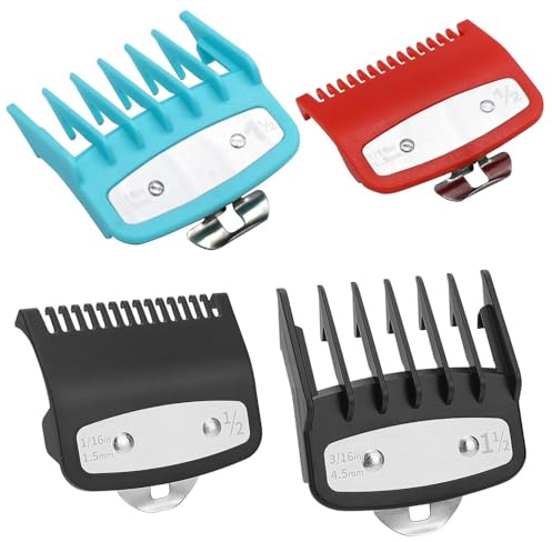 4 Peines Peine Límite para Cortapelos, Accesorios para Protectores de Cortapelos, Cortapelos de Repuesto, Peine de Posicionamiento para Cortapelos, para Adultos, Niños