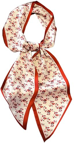 Saiusloa Purse Scarf For Handbags Head Scarves For Women's Hair Bags Scarfs Long Skinny Scarves Fashion Silky For Headbands-A36