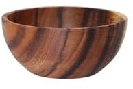 Ensaladera Cuenco grande de madera maciza con fondo plano, plato de madera, cuenco de arroz, fragancia, cuenco for el hogar, ensaladera de frutas Para la cocina Ensaladas Postre Merienda(Bowl 16x7cm)