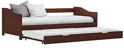 Festnight Tagesbett Ausziehbar 90x200 cm Ausziehbett Holz Sofabett Ausziehbares Bett Kinderbett Gästebett Jugendbett Funktionsbett Bettsofa Schlafsofa Doppelbett Einzelbett Bettgestell