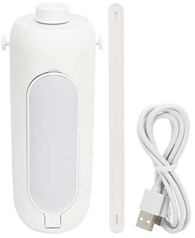 PerGar Lanterna da Campeggio Sospesa Portatile, Lanterna da Campeggio Sospesa Alimentata a Batteria da 10000 mAh, Illuminazione Panoramica Espandibile a 360 Gradi, Luce per Tenda da