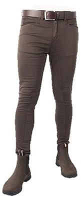 Los Nietos Pantalón breeche Vaquero Talla 48 | Color Marrón | Equipamiento para el Caballo | Producto de Guarnicionería para Hípica y Doma