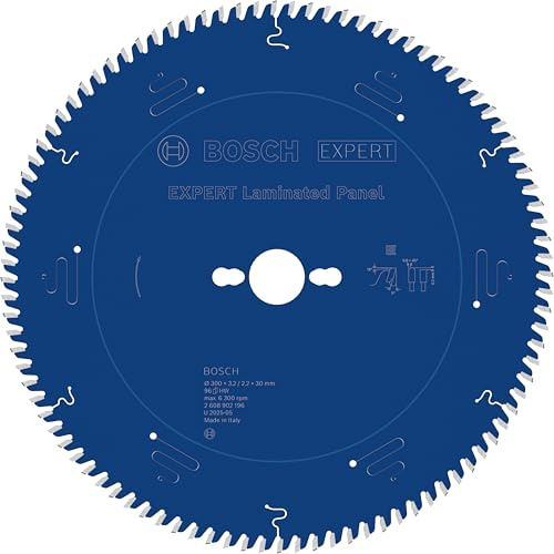 Bosch 1x EXPERT Laminated Panel Corded cirkelsågklinga för bordscirkelsåg (för Laminat, Ø mm, Professional Tillbehör Nätdriven bordscirkelsåg, Stationär bordssåg)