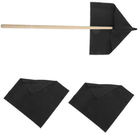 Flötenreinigungssets 1 Satz Instrumentenreinigungsstab mit Tuch | Holz und Stoff, Schnell gegen Staub und Flecken, Leicht und Tragbar für Flöte und Saxophon
