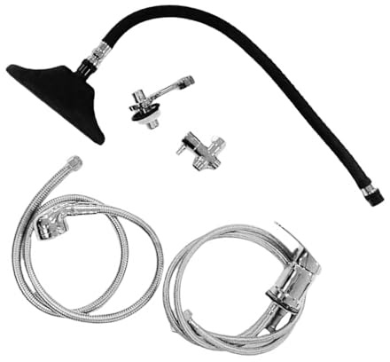 JAYIOLA Shampoo Sprayer Testa Doccia per Lavandino Parrucchieri Attrezzatura Spa Acqua Circolazione Materiale Acciaio PP Adatto a Salone Barbieri, Style C