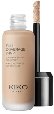 KIKO Milano Full Coverage 2-In-1 Foundation & Concealer 47 - NG60, Fond De Teint/Correcteur 2 En 1 À Couvrance Élevée
