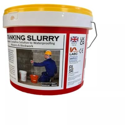 KA Tanking Slurry 12.5kg Grey Waterproofing for Concrete & Masonry 4sqm/Coat