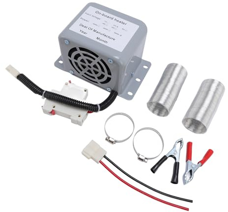 YWBL-WH Calentador DC24V, Panel Calefactor Cerámico con Carcasa de Hierro, Descongelador de Vidrio de 800W para Uso en Interiores y Exteriores de Ventanas de Automóviles