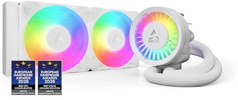 ARCTIC Liquid Freezer III Pro 240 A-RGB - Wasserkühlung PC(Generalüberholt) | AIO CPU Wasserkühler, 2x120 mm, 38 mm Radiator, PWM-Pumpe, VRM-Lüfter, AMD AM5/AM4, Intel LGA1851/1700 Contact Frame