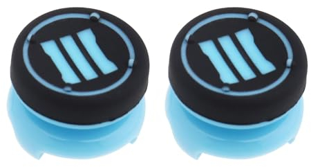ENET - Agarre de pulgar para extensión de altura del stick analógico, 2 unidades, compatible con los mandos de PS4, Xbox 360 y PS3, color blanco, rojo y azul