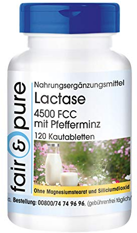 Fair & Pure® - Laktase-Tabletten - 120 Kautabletten - hochdosiert - 4500 FCC