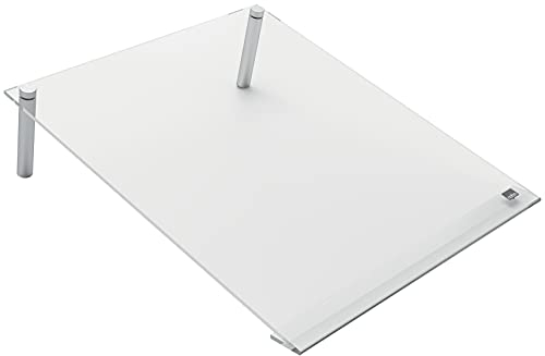 Nobo - Mini Tableau Memo Incliné Transparent Effaçable pour Bureau, Acrylique, A4, Facile à Effacer, 210 x 297 mm, Feutre Marqueur Inclus, 1915612