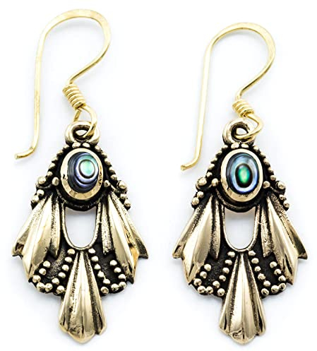 WINDALF Vintage Ohrhänger ARWINA 4 cm Vikings Lebenselemente in Antik Bohemia Ohrschmuck Bronze