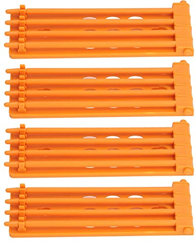 Pigeon Holder, Wall Mounted, 4 Pieces, 4 Pillars, Dove-Ring Stand, Robust, for Birds, Yellow
