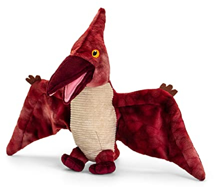 Keel Toys Keeleco – Plüschtier 100% recycelt – umweltfreundliches Spielzeug für Kinder – Dinosaurier Pterodactyl 38 cm – SE1484