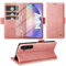 Handyhülle für Samsung Galaxy A54 5G Hülle mit Schutzfolie, Standfunktion Kartenfach Wallet Premium Leder Schutzhülle A54 5G Flip Case Cover Stoßfeste Klapphülle A54 5G 6.4 Zoll (rosa)