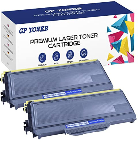2X Toner XL Kompatibel mit Brother TN-2120 Brother HL-2140, HL-2150N, HL-2170W, DCP-7030, DCP-7040, DCP-7045N, MFC-7320, MFC-7440N, MFC-7840W (2xSchwarz)