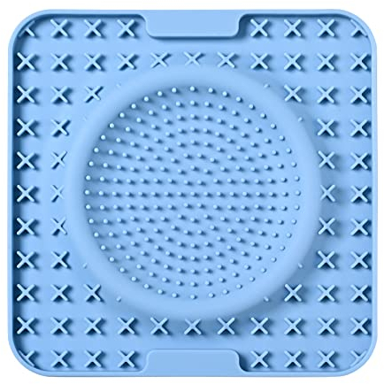 QIODAZOO Leckmatte Hund, Schleckmatte Hund 2 in 1 Futtermatten für Hunde für Hundebaden, Trainieren, Fellpflege, Krallenpflege