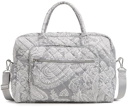 Vera Bradley Women's, Performance Twill Weekender Travel Bag, Cloud Gray Paisley, One Size