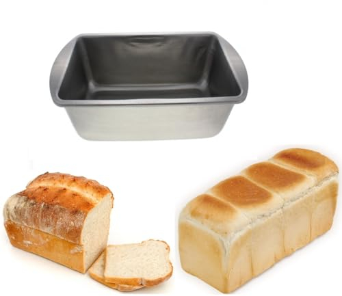 Loaf Tin for Baking Banana Bread Cake Meatloaf Sourdough Lasagna Deep Pan Bakes Cakes Traditional Steel Oven Safe Rectangular Dishwasher Fridge and Freezer Safe Reusable Rust Resistant (1 Pc)