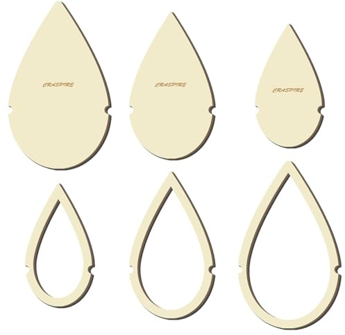 CRASPIRE Set di Sagome per macramè Foglie Anelli in Legno Motivo di Sagome in Legno Rustico Cornici per attrape-rêves Pompon di Piume Decorazione murale Strumenti per la creazione di corone