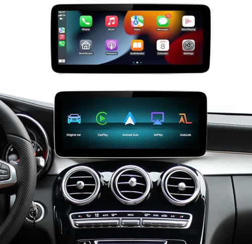 Drahtloses CarPlay/Android Auto 12,3 Zoll Multimedia Radio Linux-Touchscreen für Mercedes-Benz NTG5.0 GLA, CLA, GLC AirPlay/Autolink/USB, HD-Auflösung 1920×720