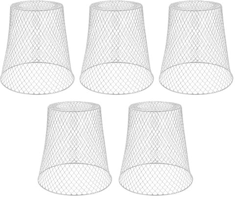 Pflanzenschutzkäfig – Metalldraht, Pflanzenschutz, 5 Glocken, Blumenkuppel, stabile Netzabdeckung, multifunktionaler Draht-Pflanzenschutz für Gemüse, Heidelbeeren, Blumen, Sträucher