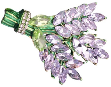 LIFKOME 2stücke Lavendel Blumenbrosche Für Damen Elegante Anstecknadel Aus Hochwertigem Für Kleidung Schals Und Taschen Für Besondere Anlässe Und Festliche Feiern