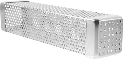 Yardenfun Bbq Smoker Box Aus Edelstahl Räucherkasten Für Holzchips Für Gas Und Holzkohlegrills Praktisches Grillzubehör Für Gartenpartys Und Bbqs