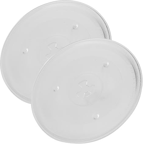 IMIKEYA 2stücke Glasplatte Für Mikrowelle Ersatz-drehteller Hitzebeständig Und Langlebig Einfach Zu Reinigen Geeignet Für Mikrowelle Und Backofen