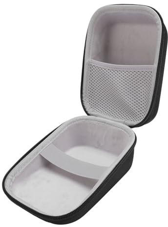 Bärbart Förvaringsfodral med Handtag och Nätpåse, Eva Nylon Hard Shell Storage Case Compact Organizer. Svart