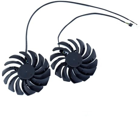 iHaospace 2Pcs /Lot Replacement Grafikkarten Kühler PLD10010S12HH Graphics Card Cooler Fan Kompatibel mit MSI VENTUS 2X RTX 3050 3060 3060 Ti 3070